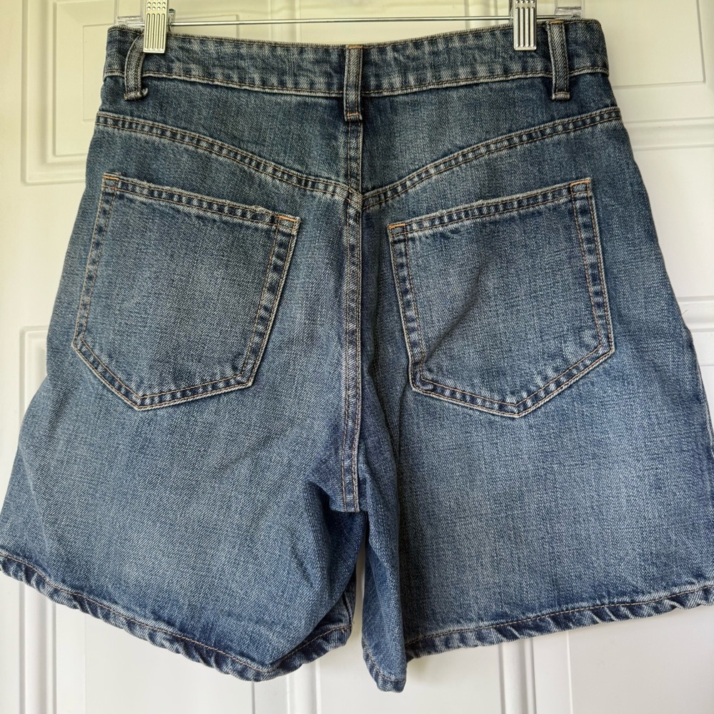 Zara High Rise Denim Jean Shorts - Picture 2 of 5
